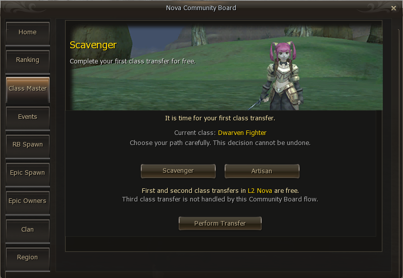 Community Board Class Master
