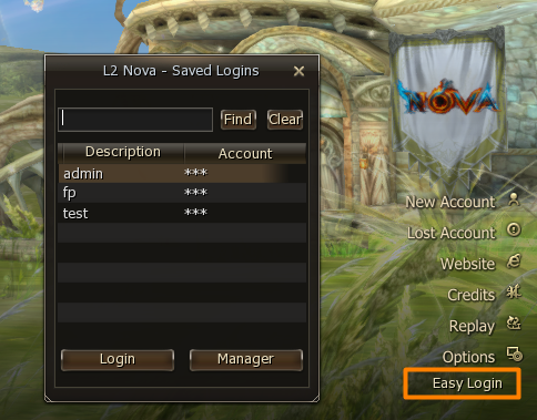 Easy Login account manager