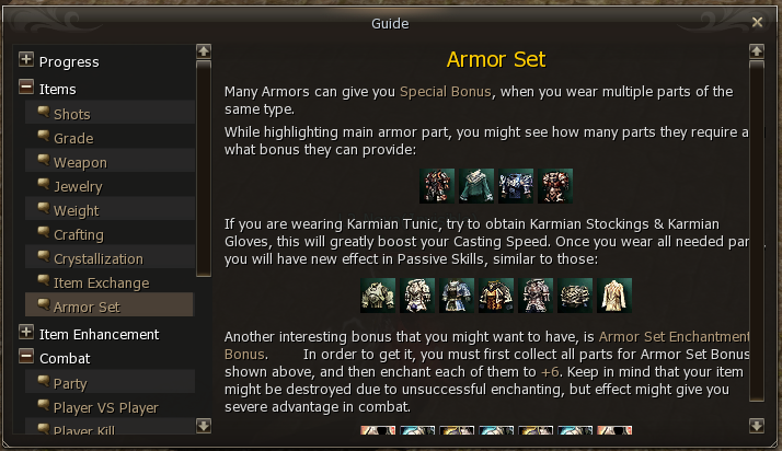 In-game server guide